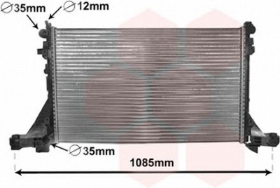 VAN WEZEL 33002381 -  Радиатор, охлаждение двигателя